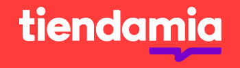 Isologotipo tiendamia blanco gaviota violeta RGB